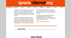 Desktop Screenshot of ignaciovillarreal.org